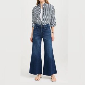 Frame Le Palazzo Crop Raw Fray - Calvin